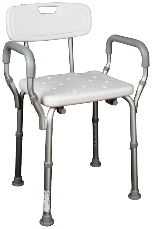 OU140 – Silla Ducha Con Respaldo & Agarraderas